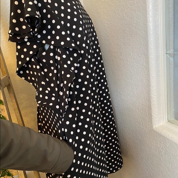 🆕Lane Bryant polka dots ruffle sleeves dress - Picture 8 of 14